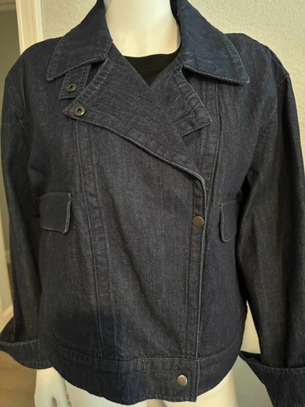 Banana Republic Denim Moto Cropped Jacket
